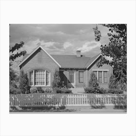 Home Of Mormon Farmer At Santa Clara, Utah, See General Caption By Russell Lee Canvas Print