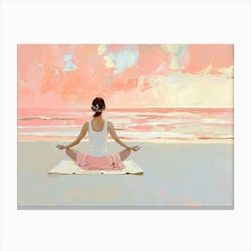 Meditation On The Beach Canvas Print