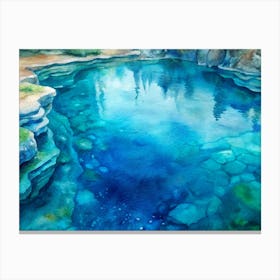 Blue Pool Canvas Print