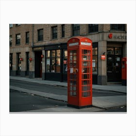 Red Telephone Booth 1 Canvas Print