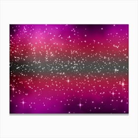 Pink Purple Shades Shining Star Background Canvas Print