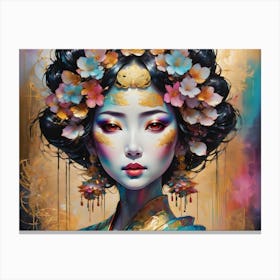 Geisha 3 Canvas Print