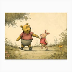 Winnie The Pooh Kids and Nursery Canvas Print