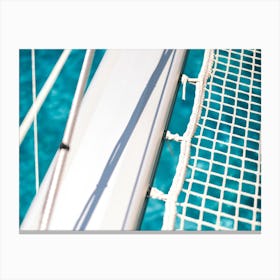 Close Up Catamaran Boat // Ibiza Travel Photography Canvas Print