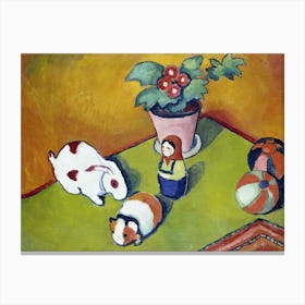 August Macke S Little Walter S Toys (1912) Famous Painting Canvas Print