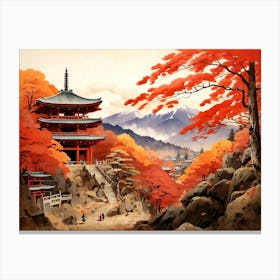 Autumn In Kyoto 2 Canvas Print