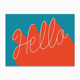 Hello Canvas Print