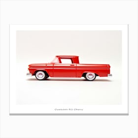 Toy Car Custom 62 Chevy Red 2 Poster Canvas Print