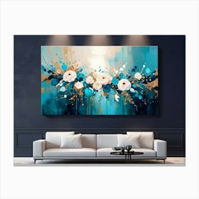 Abstract Floral Painting 1 Canvas Print