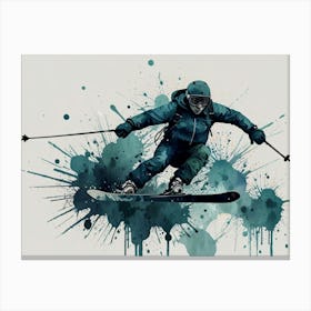 Skier Canvas Print