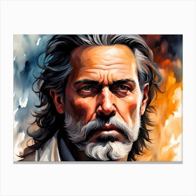 Portrait Of A Man with a Beard Canvas Print