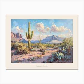 Western Landscapes Sonoran Desert Arizona 4 Poster Canvas Print