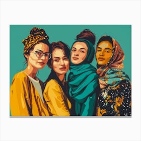 Women In Hijab 1 Canvas Print