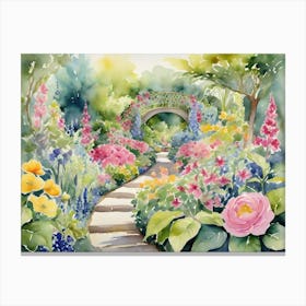 Garden Path Canvas Print