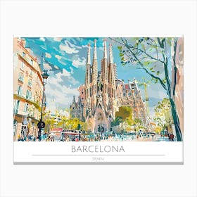 Sagrada Familia Barcelona Canvas Print