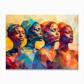 Portrait Of African Women Canvas Print