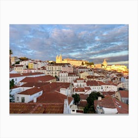 Sunset In Lisbon 1 Canvas Print