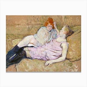 The Sofa, Henri de Toulouse-Lautrec Canvas Print