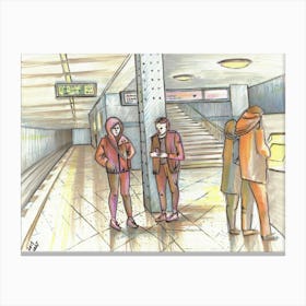 Berlin Metro Canvas Print