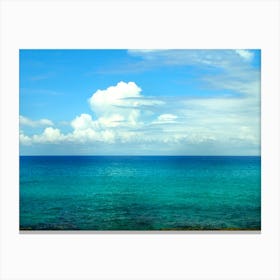 Blue Sky With Clouds 1 Canvas Print