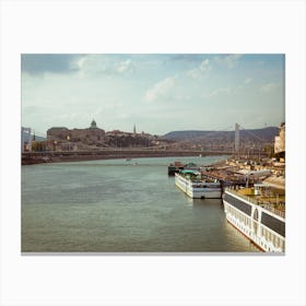 Elisabeth Bridge And Buda Castle Canvas Print