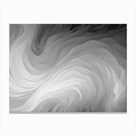 Abstract Black And White Swirling Pattern 13 Canvas Print