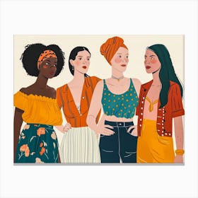 Women Of Color 19 Canvas Print