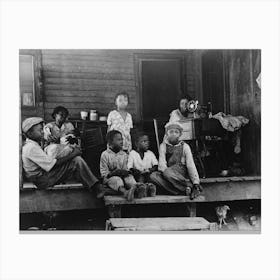 Background Photo, Family Of Fsa (Farm Security Administration) Client, Who Will Participate In Tenant Purchase Program Canvas Print