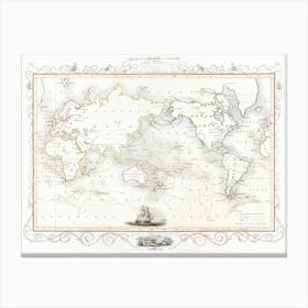 The Voyages Of Captain James Cook (1852) Canvas Print