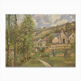 Camille Pissarro - Landscape At Pontoise 1874. French Painter, Danish Painter, Landscape, Impressionist Painter, Famous Painter, Famous Artist, Impressionism, Famous Painting, Outdoors, Neo-Impressionist Painter, Post-Impressionism, Neo-Impressionism Canvas Print