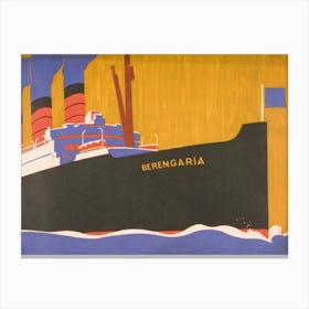 Cunard Line Promotional Brochure For Berengaria Canvas Print