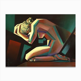 Art Deco Nude 14 08 22 (2022) (4 3 Ratio) Canvas Print
