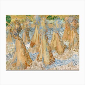 Sheaves Of Wheat (1890), Vincent Van Gogh Canvas Print