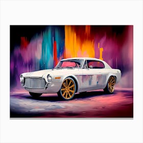 Classic Car Painting Canvas Print