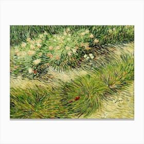 Vincent van Gogh "Grasses and Butterflies" 1889 Oil on canvas HD Remastered Immaculate Canvas Print