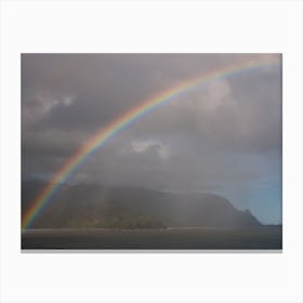 Rainbow Over The Ocean Canvas Print