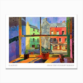 Galway From The Window Series Poster Painting 1 Canvas Print