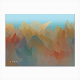 Abstract - Mountains By Royal Ink Smith Lienzo