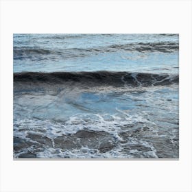 Elegant waves at the beach Canvas Print