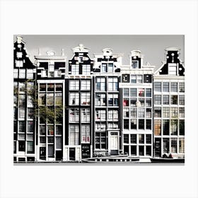 Amsterdam Canal Houses Canvas Print