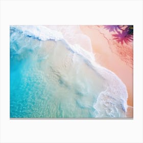 Aerial View Of The Beach Canvas Print