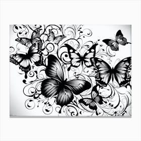 Butterfly Wallpaper 18 Canvas Print