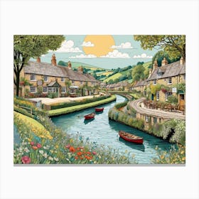 Cotswold Village Canvas Print