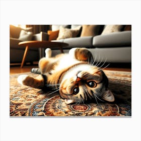 Feline Creative Cat Illustration 93 1 Canvas Print