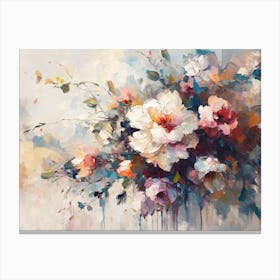 Floral Bouquet - Oil Painting Canvas Print