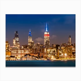 Impressive Midtown Manhattan Skyline With Little Island Canvas Print