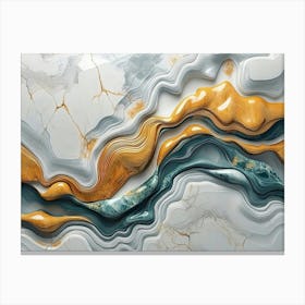 Abstract Marble 10 Canvas Print