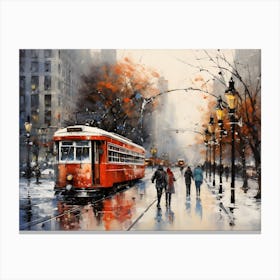 Winter City 1 Canvas Print