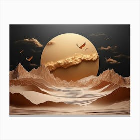 Desert Landscape Canvas Print