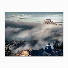 see sky on the hill Canvas Print